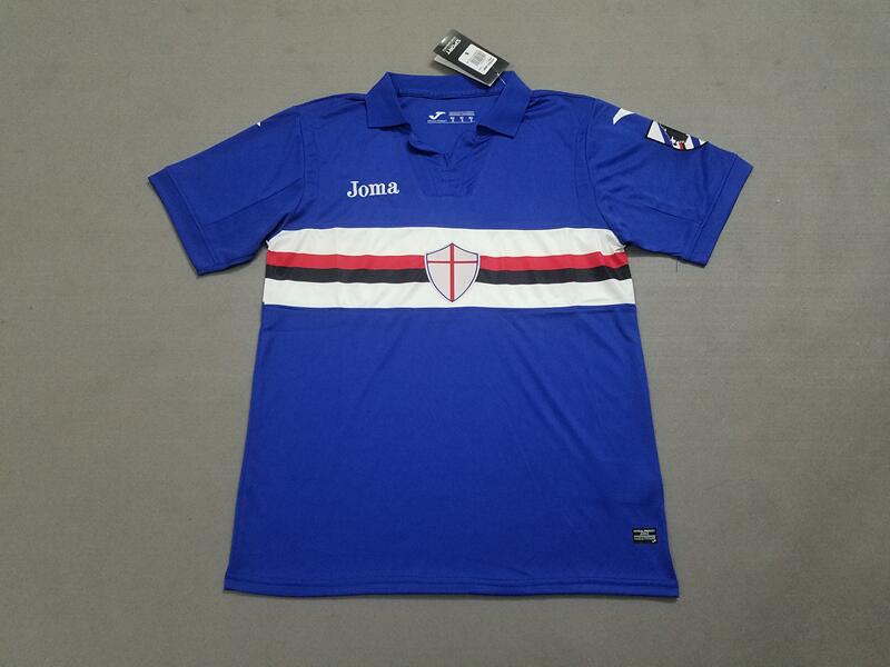 UC Sampdoria 2017/18 Home Blue Soccer Jersey